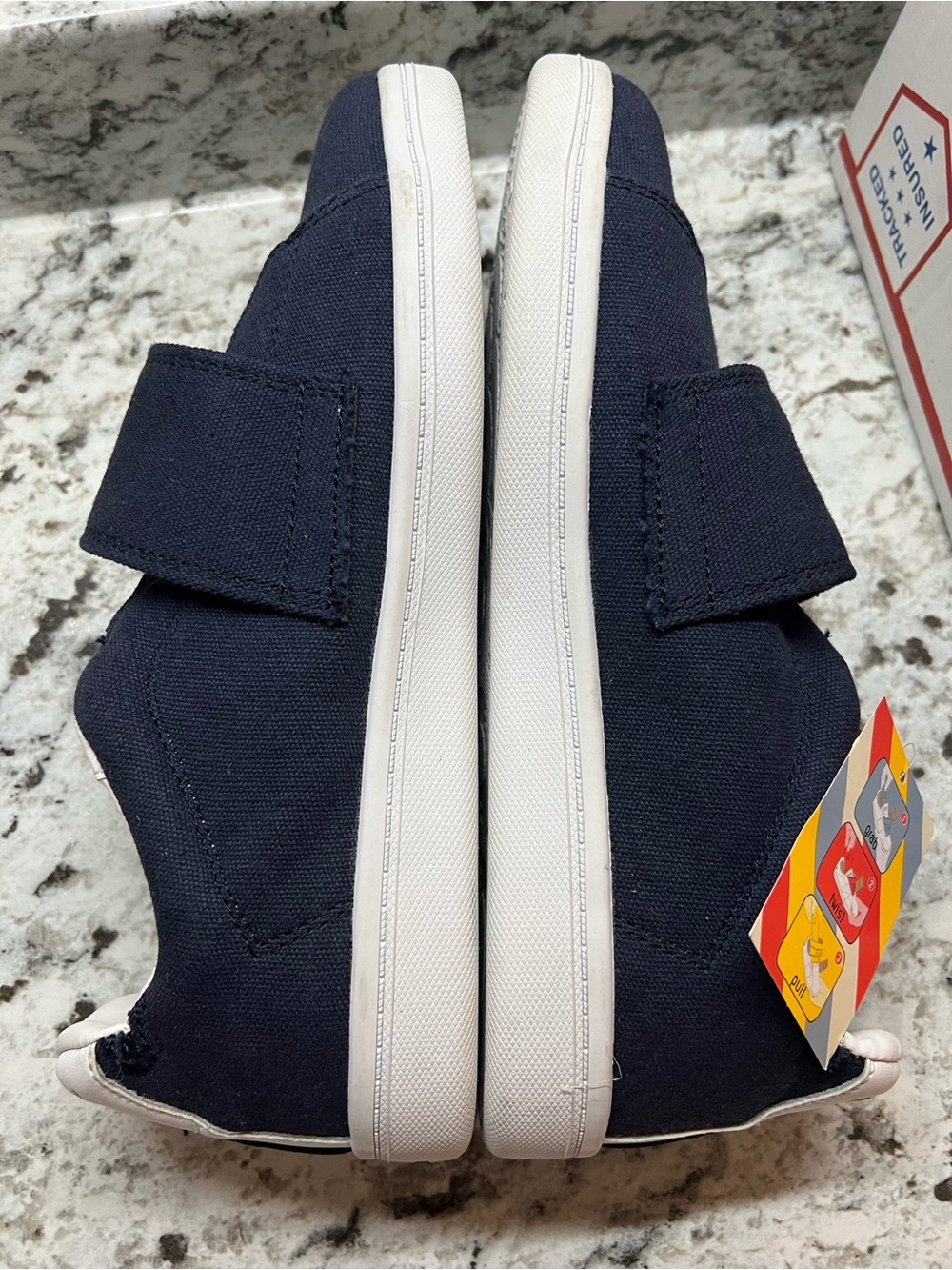 Classic Navy Canvas Espadrille Slip-On for Women comfort shoes